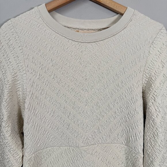 Free People Gabby Seamless Midi Dress Women's M/L Ivory Wet Plaster Textured NWT - Picture 8 of 16